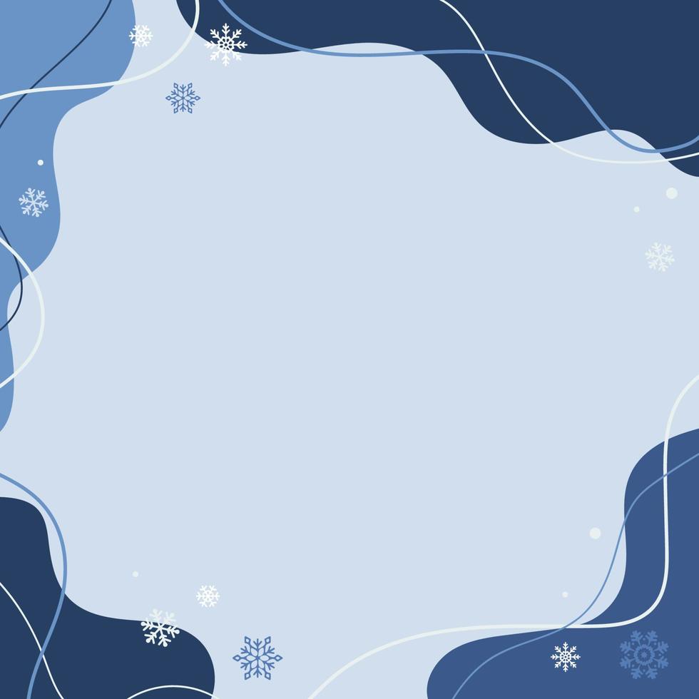 fondo abstracto azul de invierno. ilustración vectorial vector