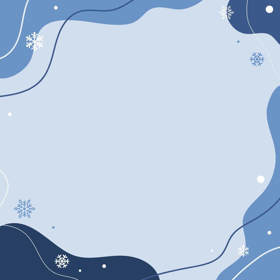Winter blue abstract Background. Vector illustration.
