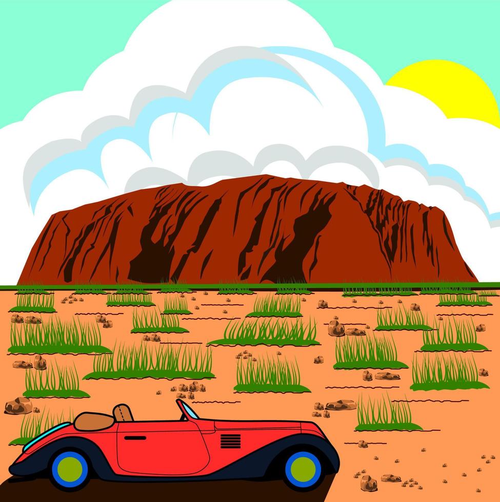 Vacation in a national park vector