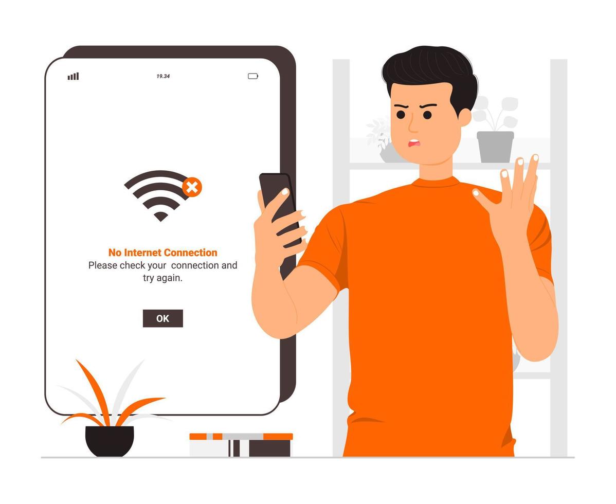 No connection cencept illustration 15643832 Vector Art at Vecteezy