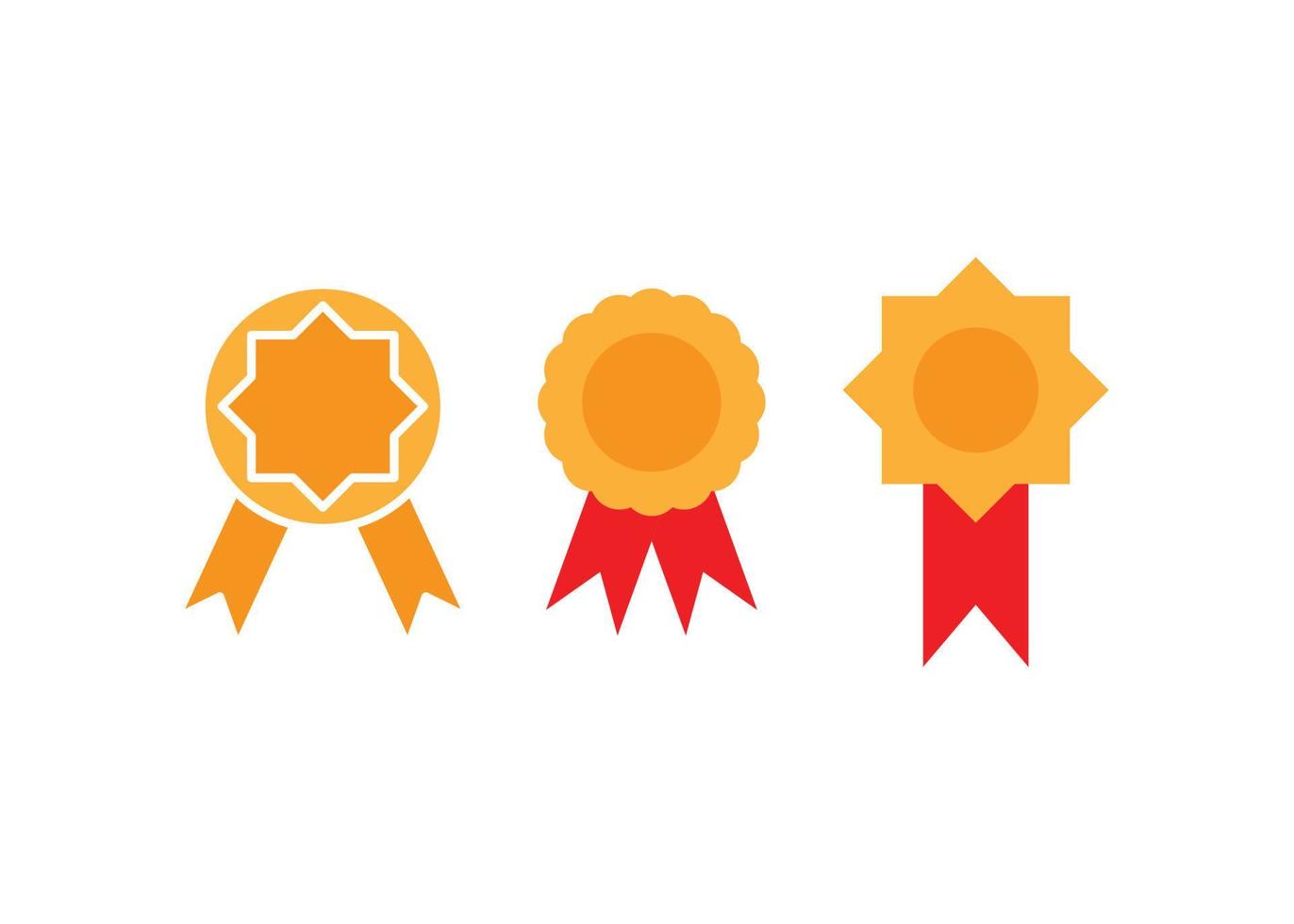 Award badge icon design template vector isolated illustration