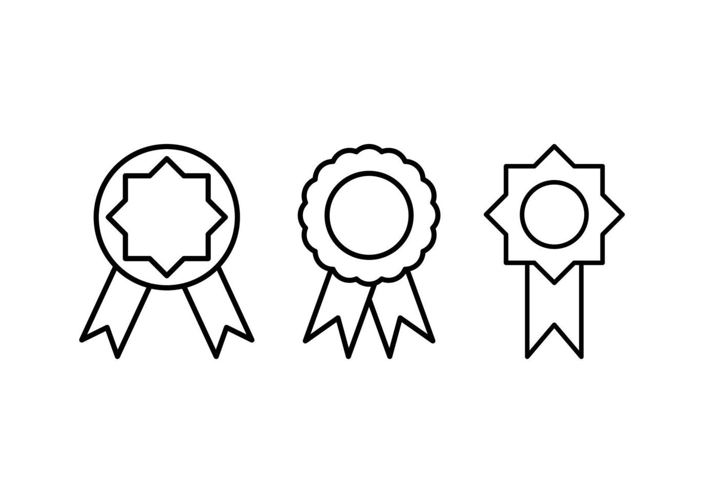 Award badge icon design template vector isolated illustration