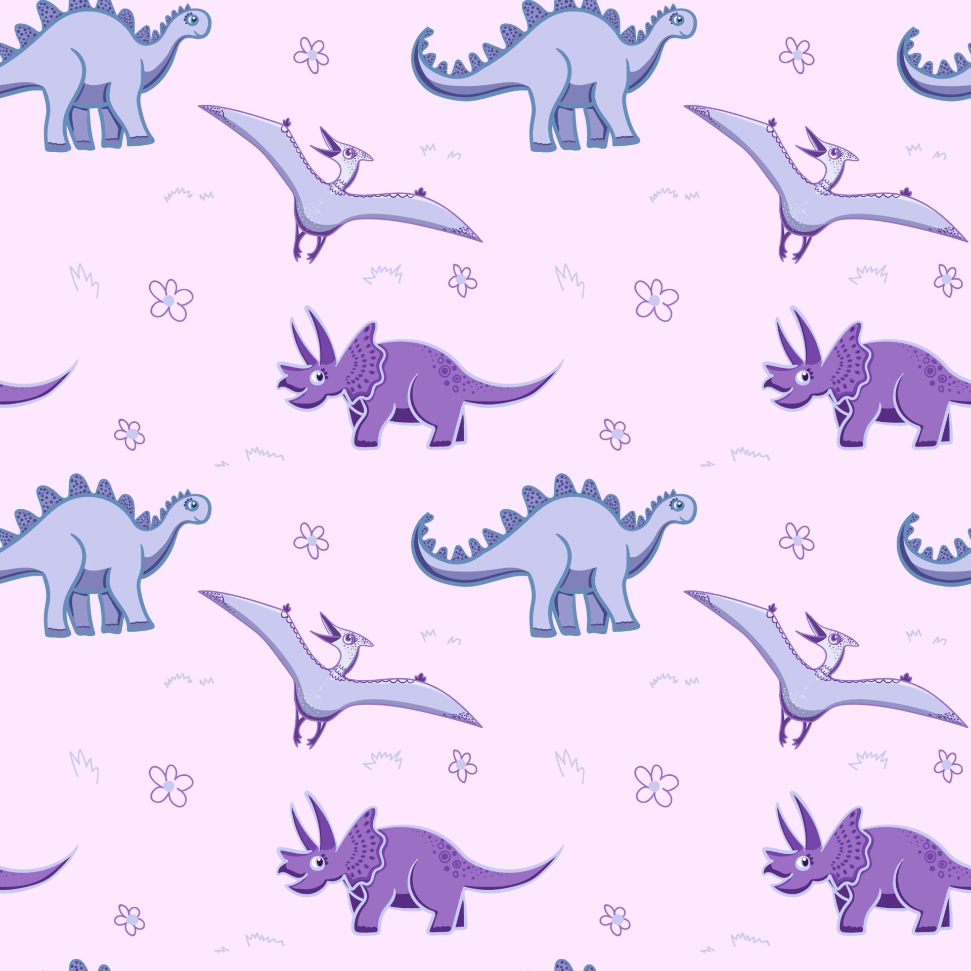 Dribbble  cutedinosaurbackground576x10241jpg by nguyen huu tho