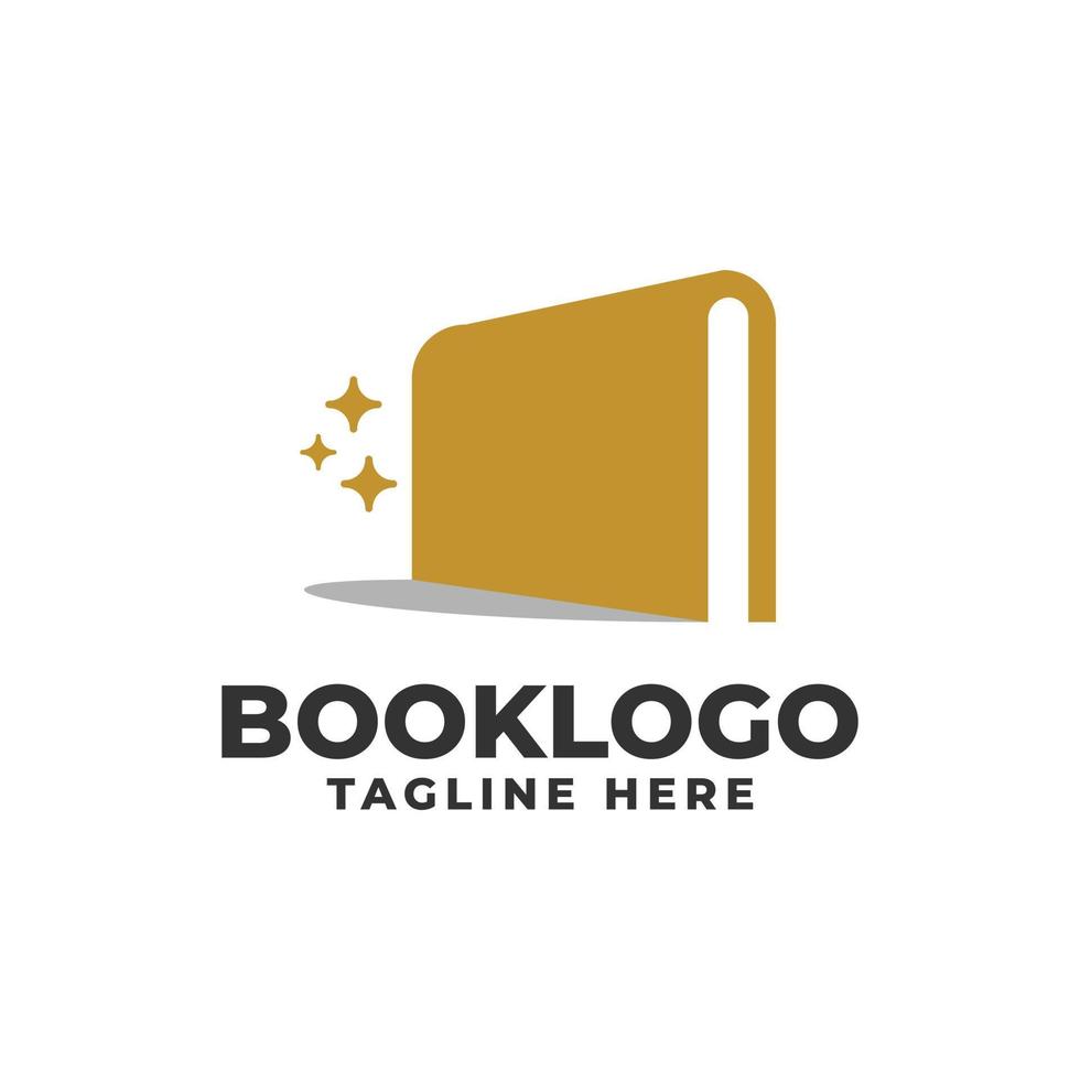 illustration of a book with a stars. good for any business related to book. vector