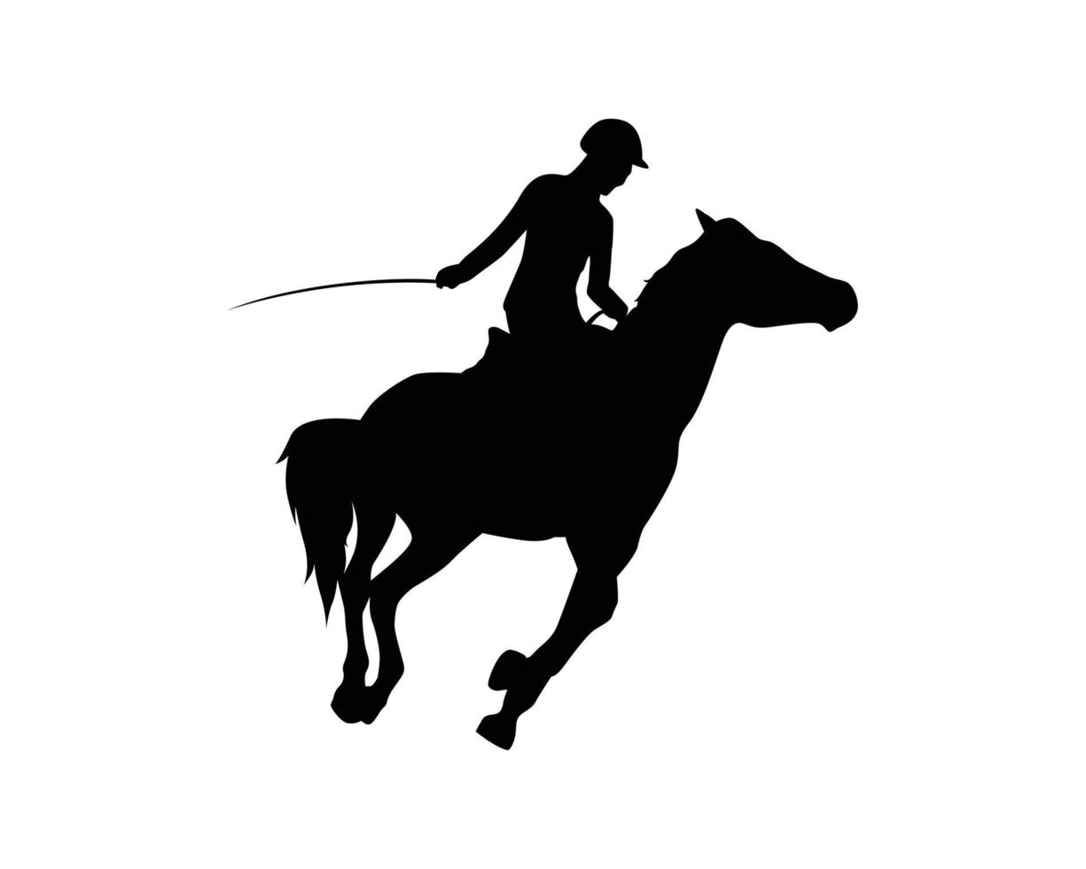 Horse silhouette vector template