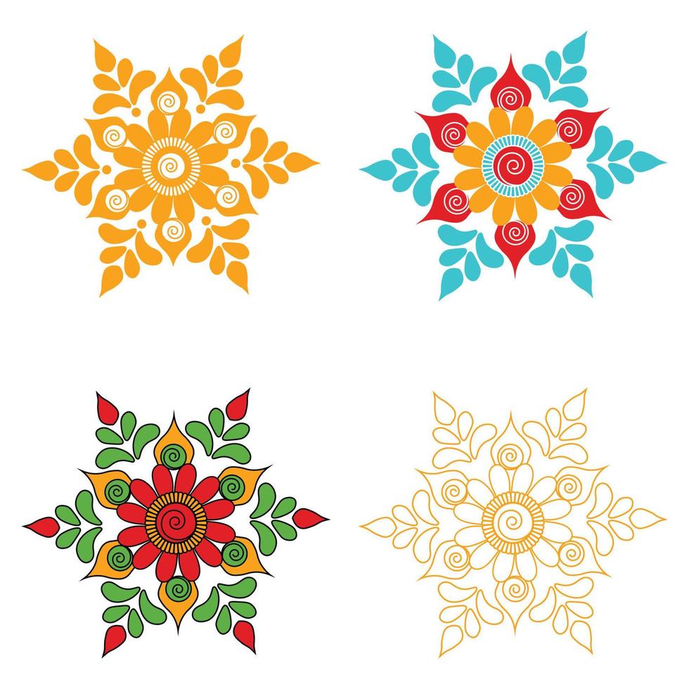 diseño de arte floral de lujo. vector