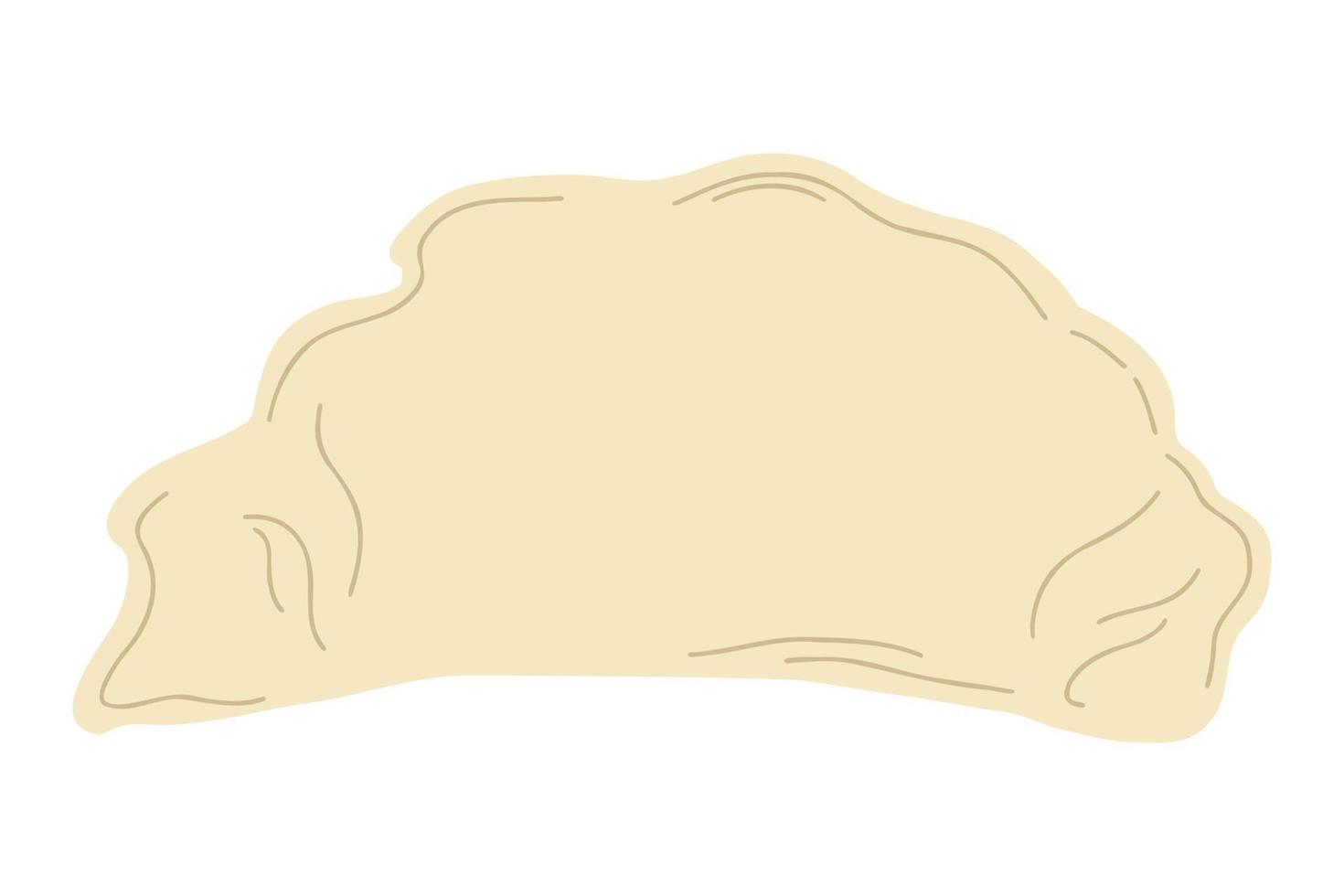 Dumpling isolated on background. Vector illustration