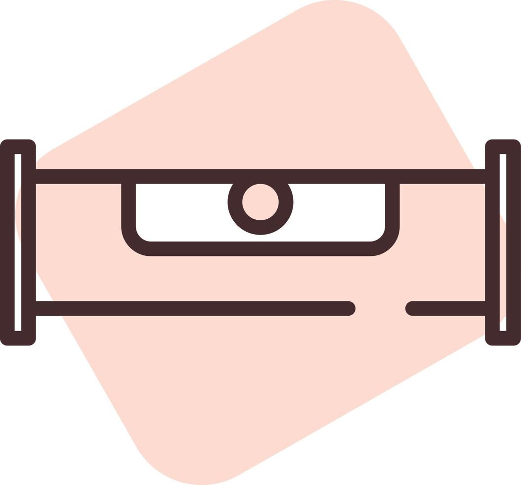 Construction level icon vector on white background.