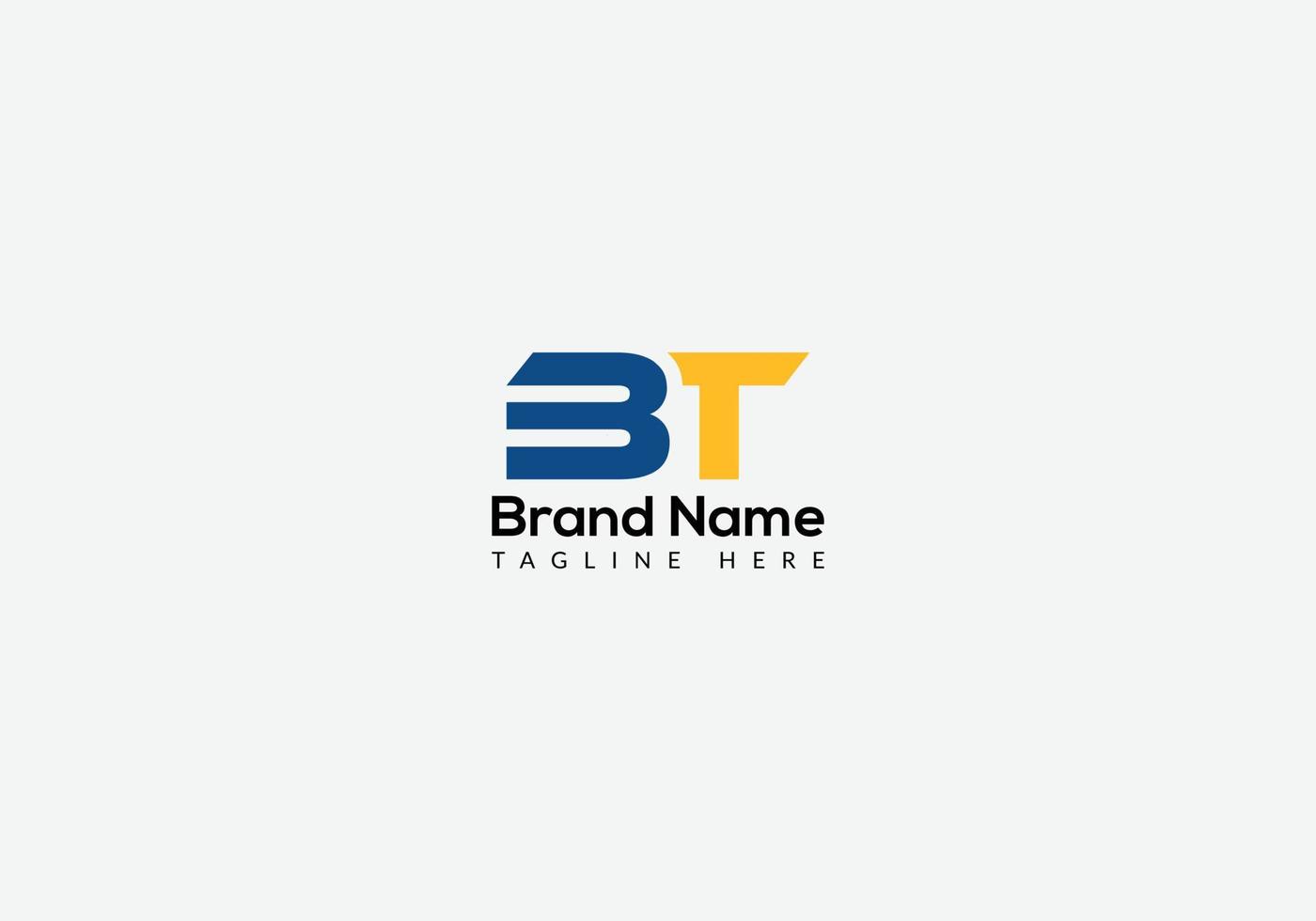 Abstract BT letter modern initial lettermarks logo design vector