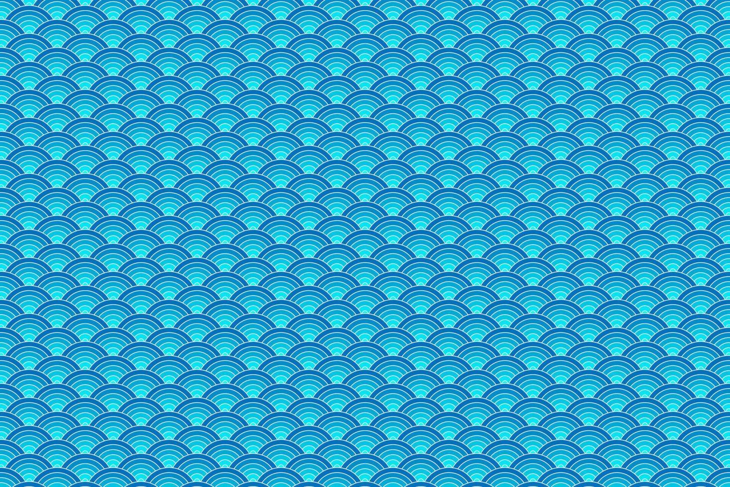 Vector background of blue japanese wave pattern