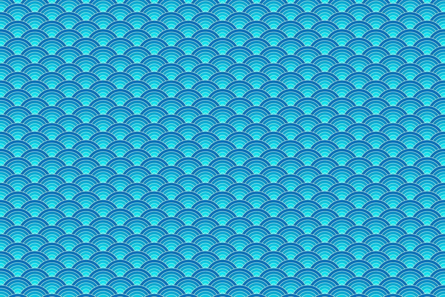 Vector background of blue japanese wave pattern