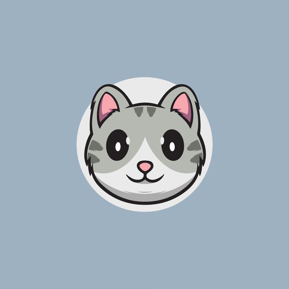 lindo gato sonriendo vector