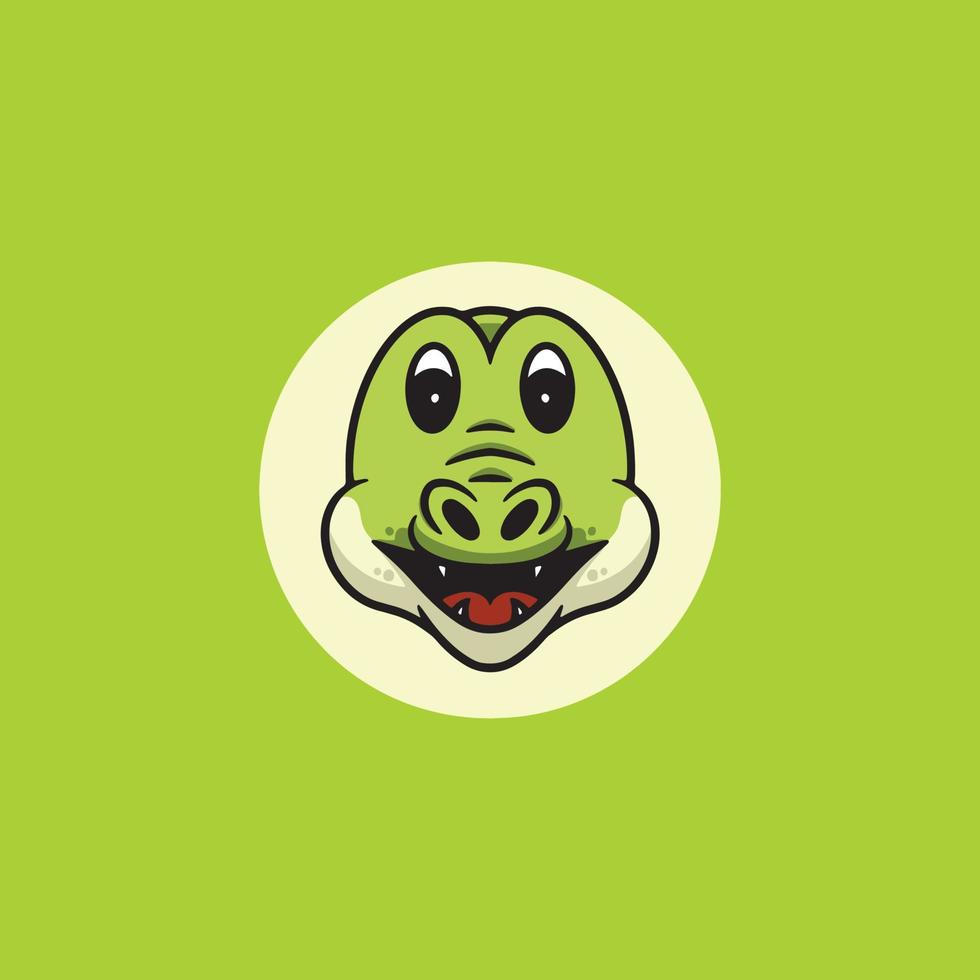 Cute Crocodile Smilling vector