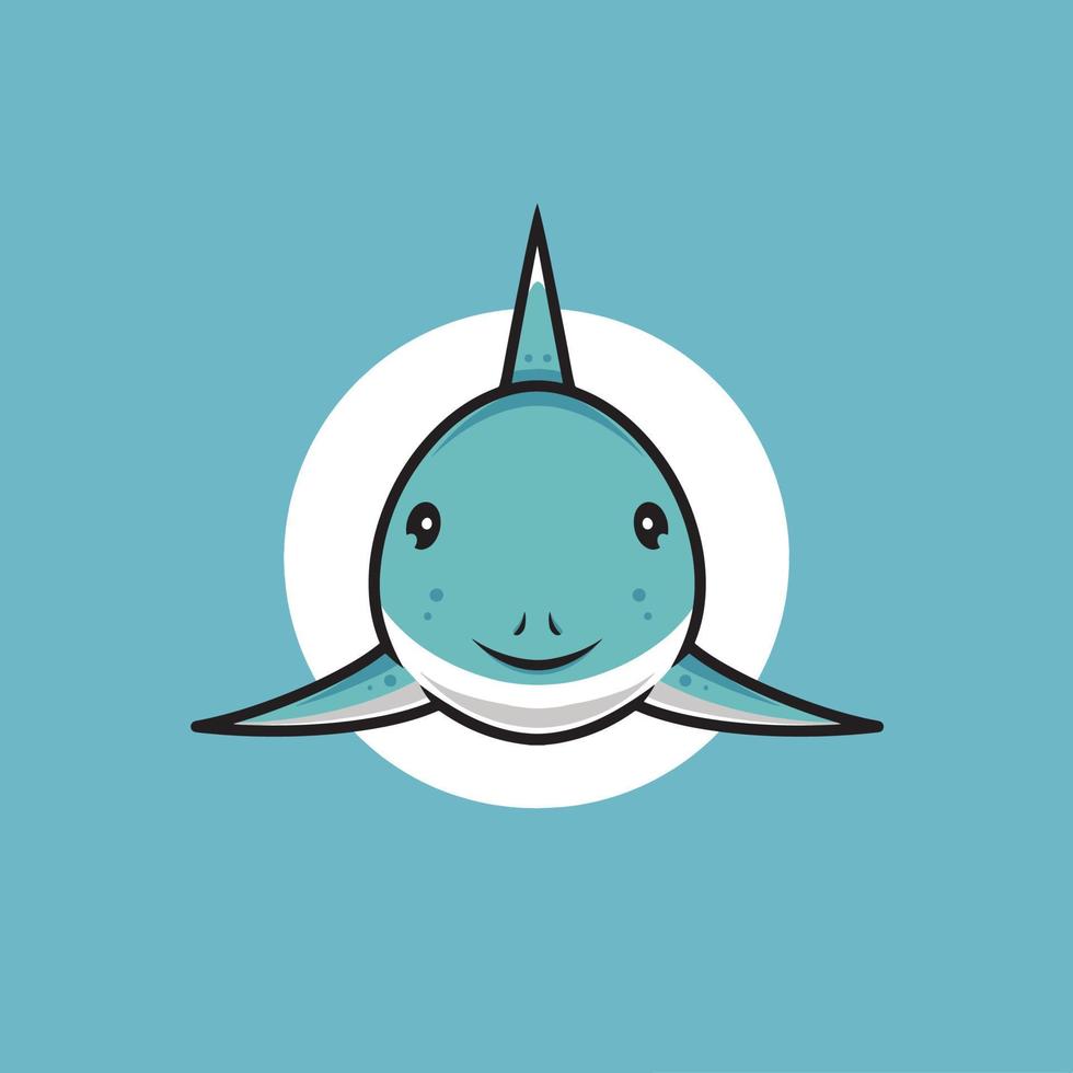 Cute Shark Smilling vector