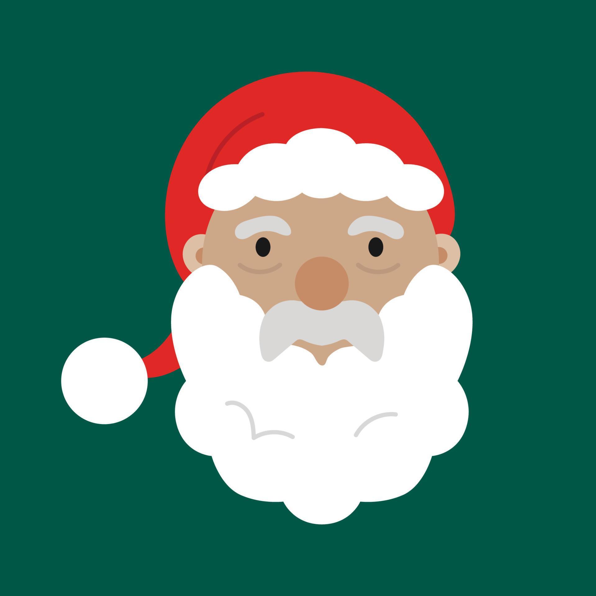 Santa Claus Father Christmas Face Head Cartoon Vector Illustration Santa Claus Father Christmas Face Head Cartoon Vector Illustration