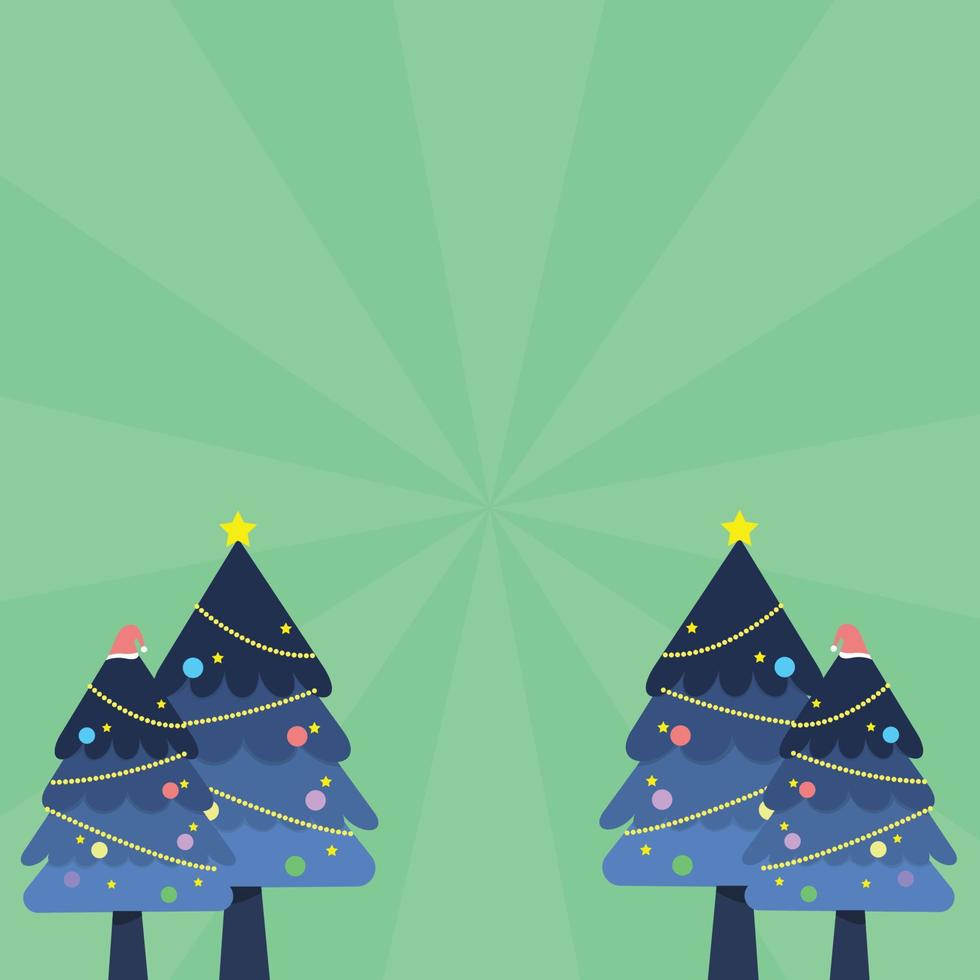 descarga de estilo plano de vector de fondo de árbol de navidad