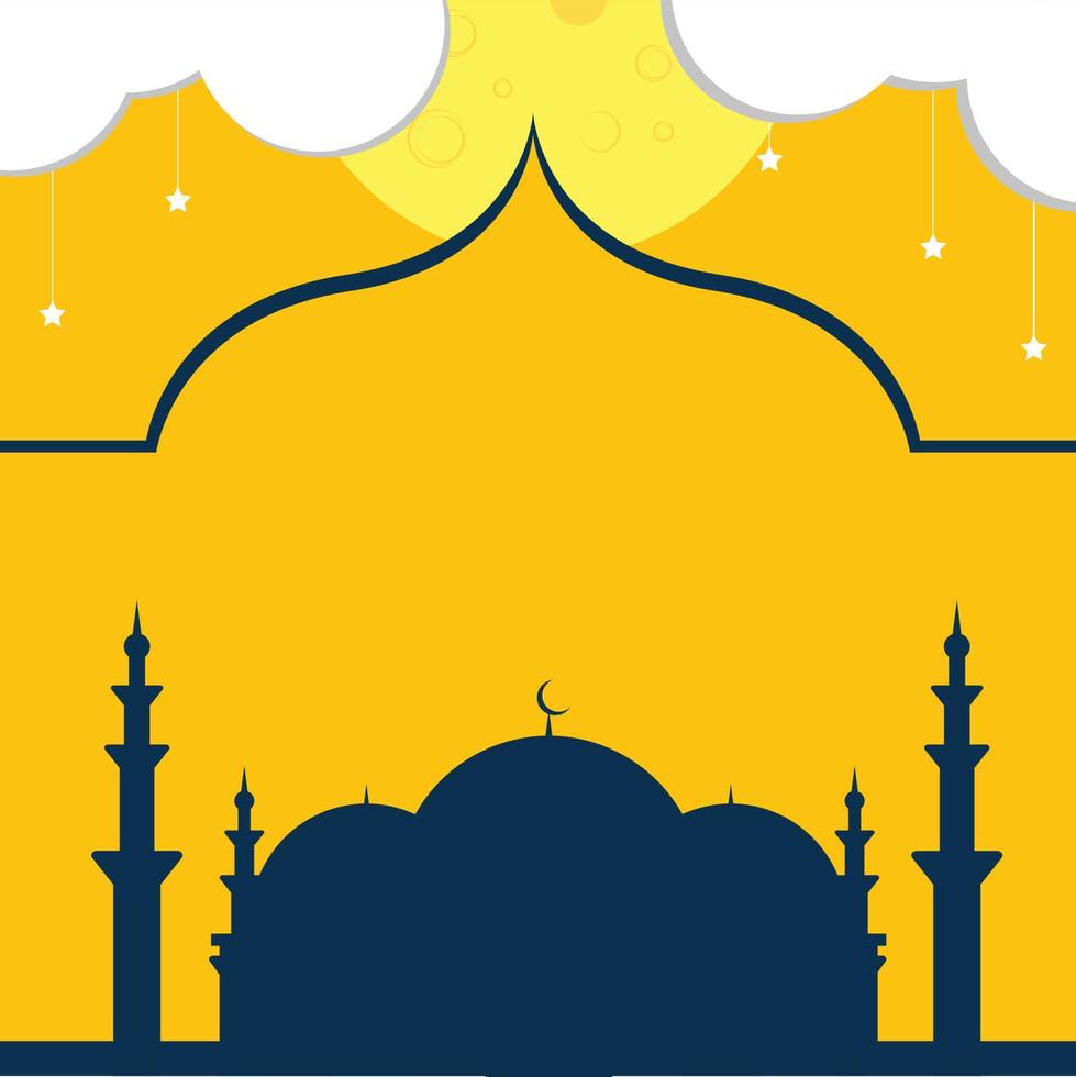 Islamic Background Vector Flat Style Free Download