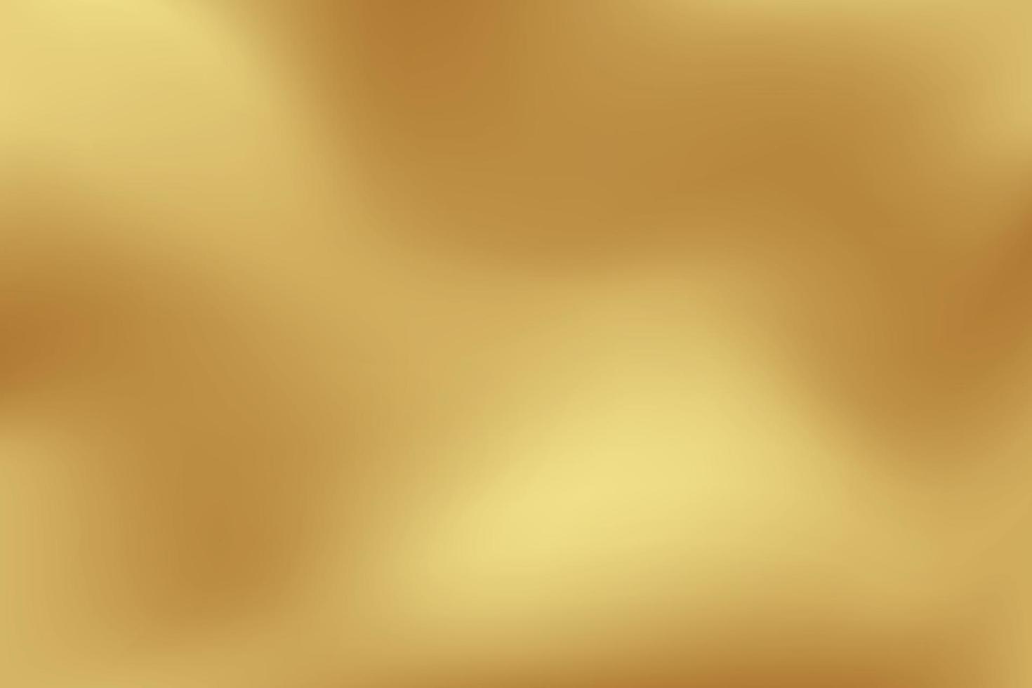 Gold abstract blurred gradient background. Vector illustration.