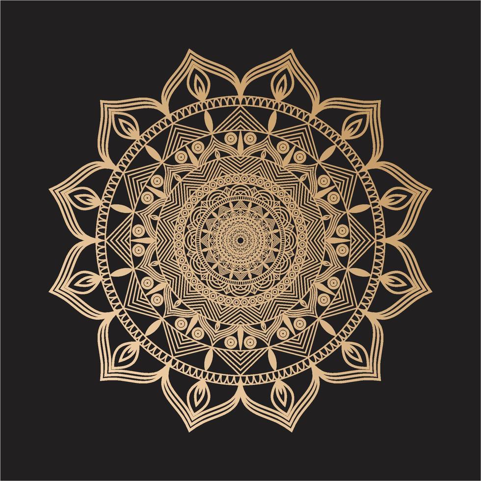 mandala diseño decorativo patrón decoración copo de nieve vector