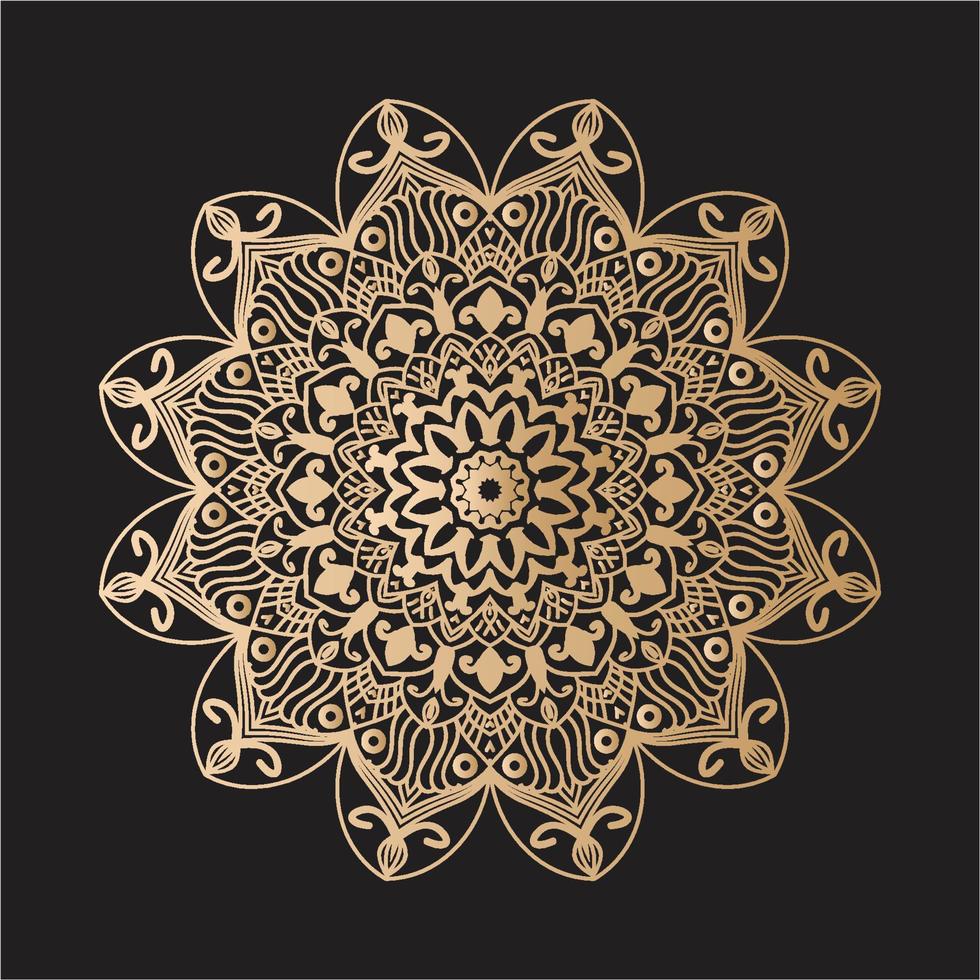 mandala diseño decorativo patrón decoración copo de nieve vector