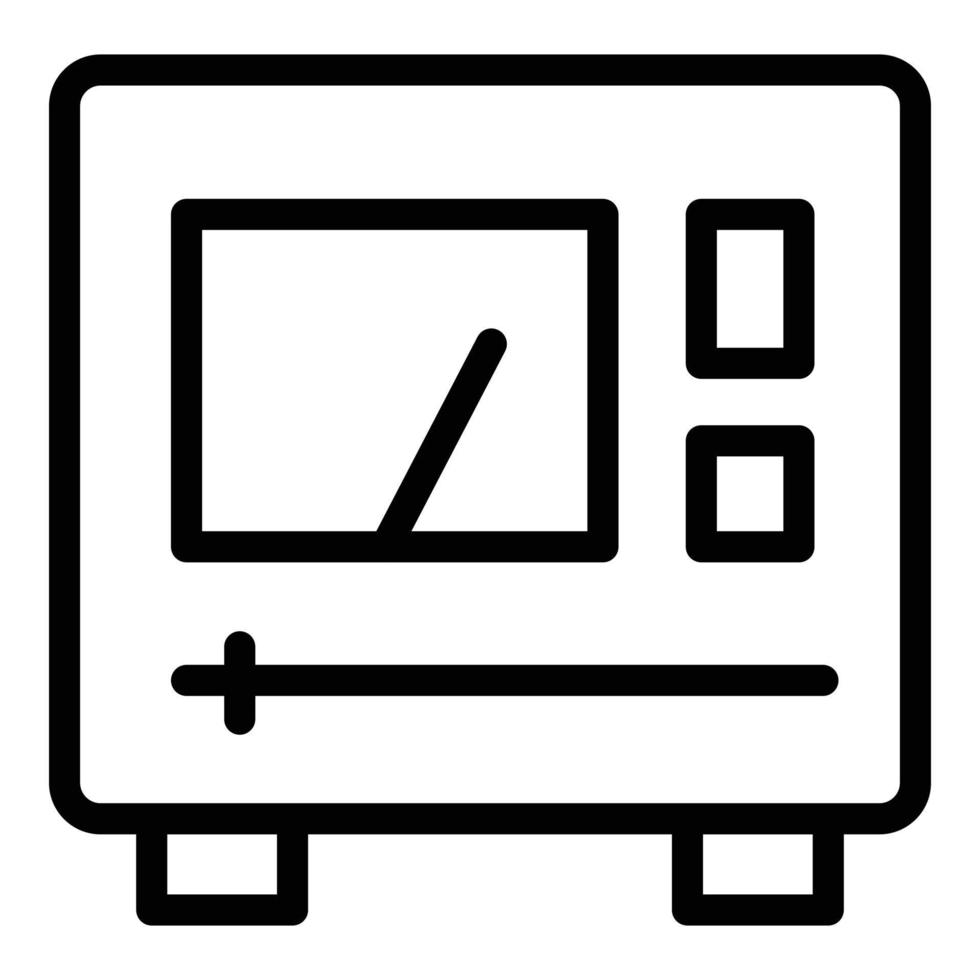 Home voltage regulator icon, outline style vector