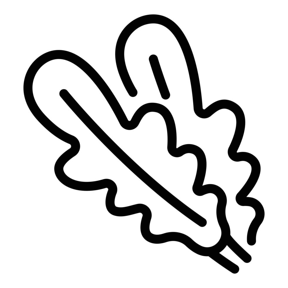Ingredient arugula icon, outline style vector