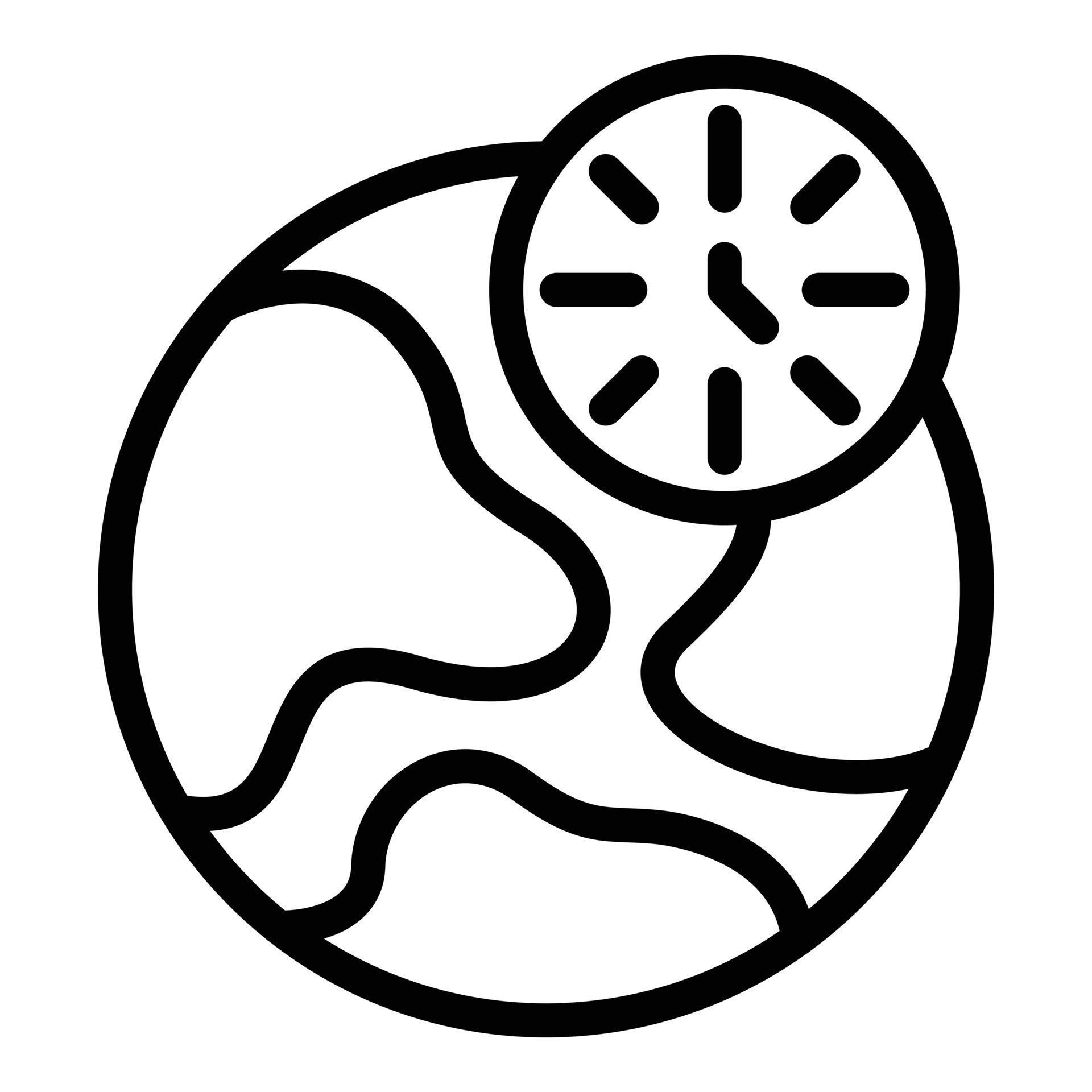 Global stopwatch icon, outline style 15646090 Vector Art at Vecteezy