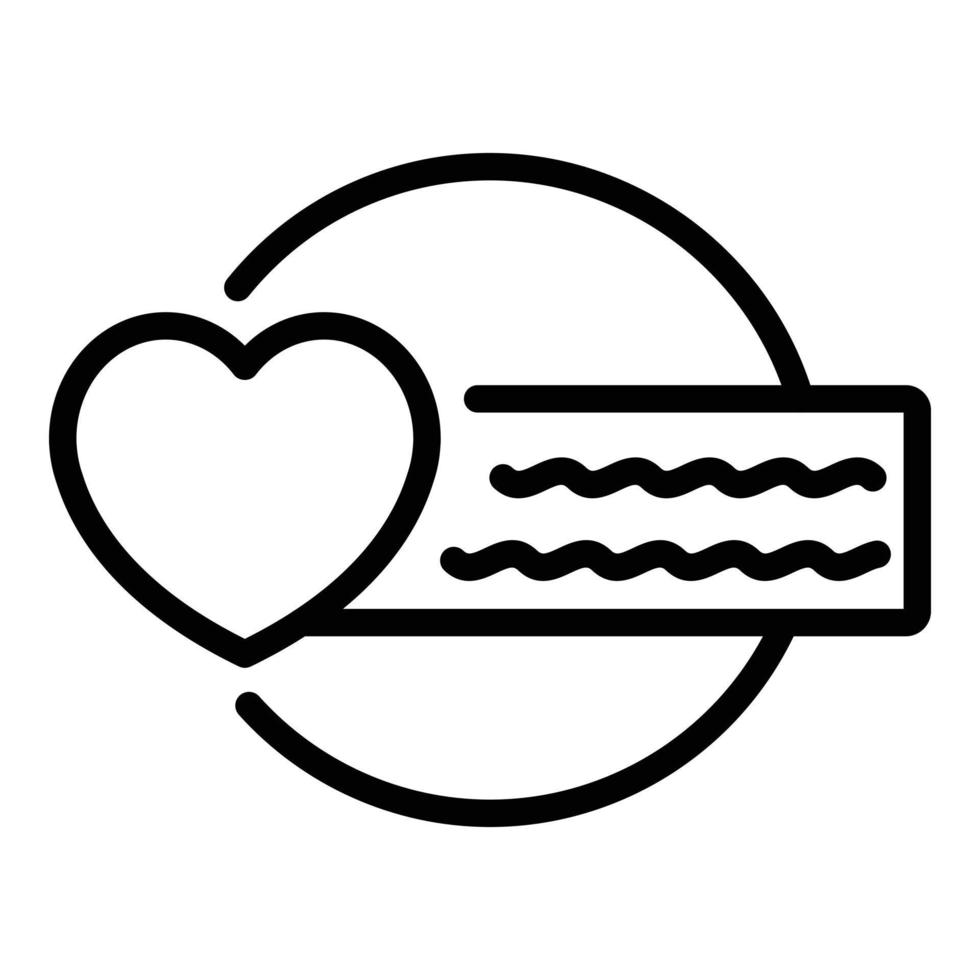 Service like product review icon, outline style vector