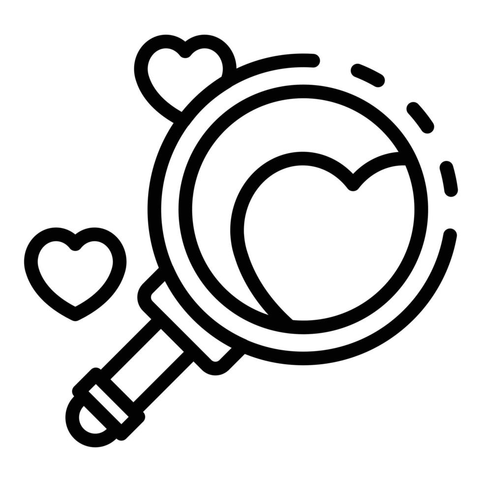 Search like product review icon, outline style vector