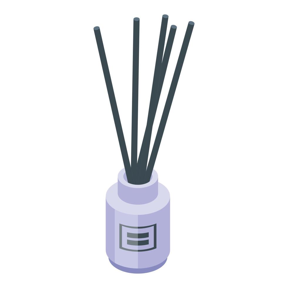 Sticks air freshener icon, isometric style vector