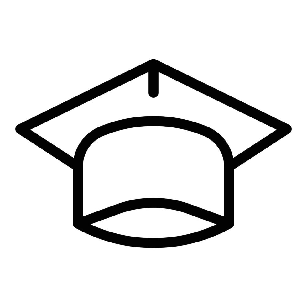 Person graduation hat icon, outline style 15646251 Vector Art at Vecteezy