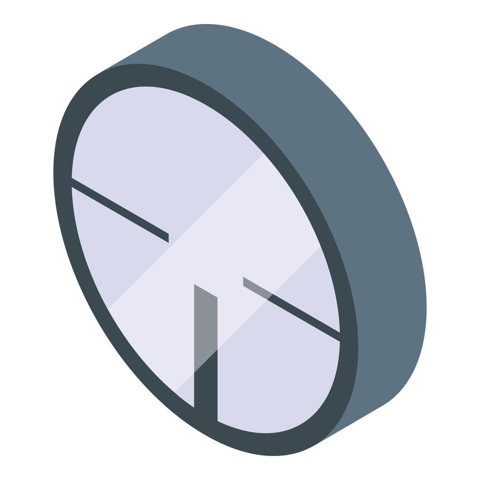 Point scope sight icon, isometric style vector