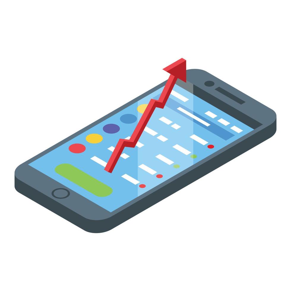 Crypto platform icon, isometric style vector