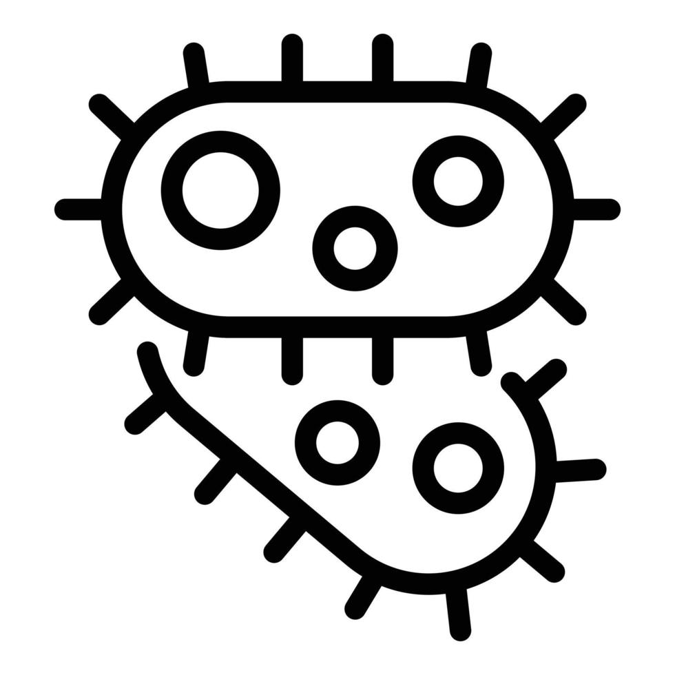 Prebiotic icon, outline style vector