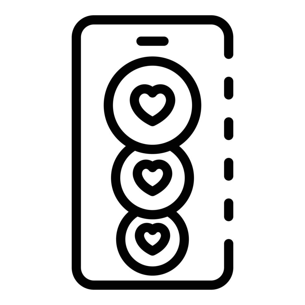 Smartphone product review icon, outline style vector