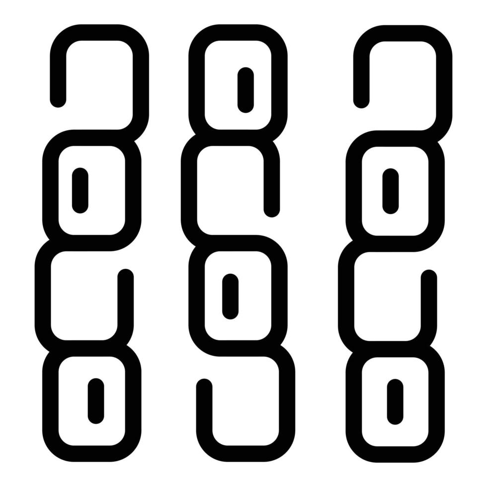 Casei microorganism icon, outline style vector