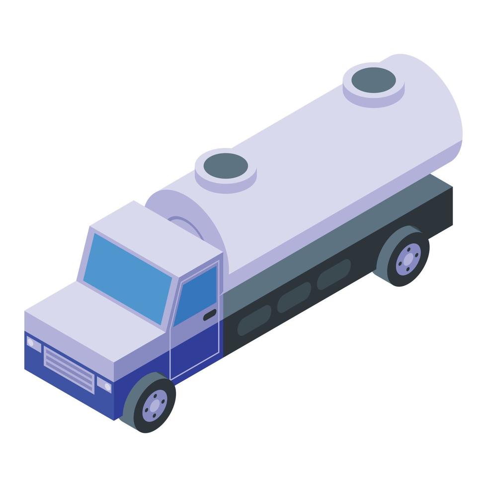 Airport service truck icon, isometric style vector