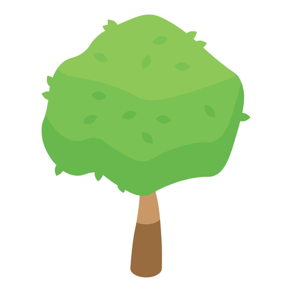 icono de papel de árbol, estilo isométrico vector