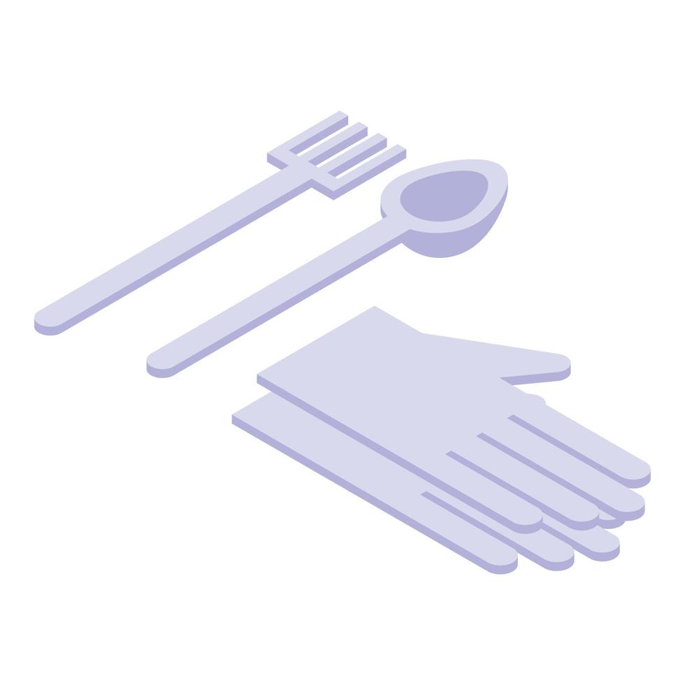 Kitchen tools icon, isometric style vector