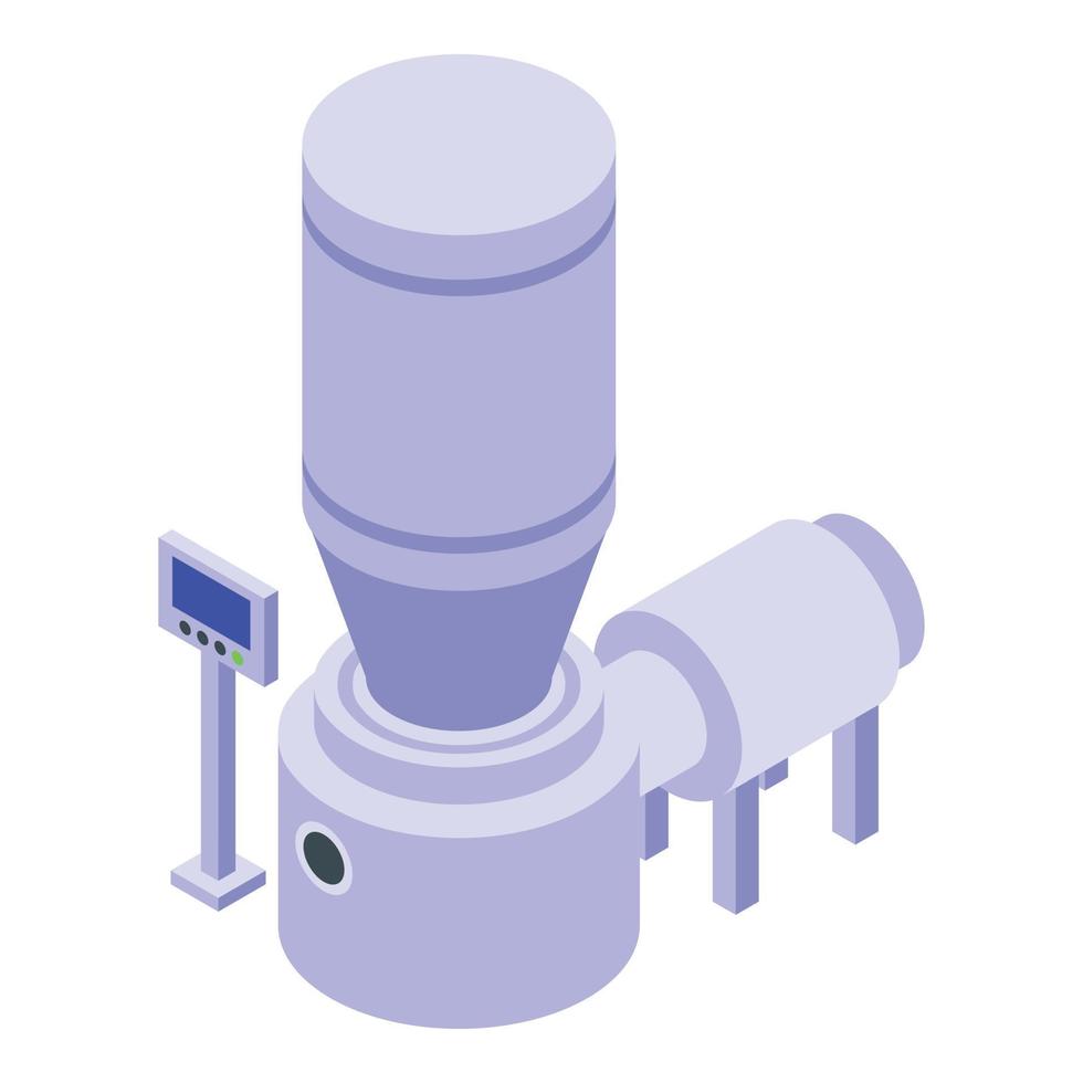 Coffee roasting icon, isometric style vector