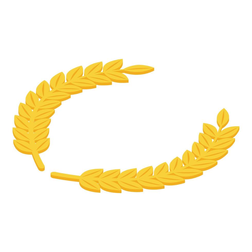 Self esteem award icon, isometric style vector