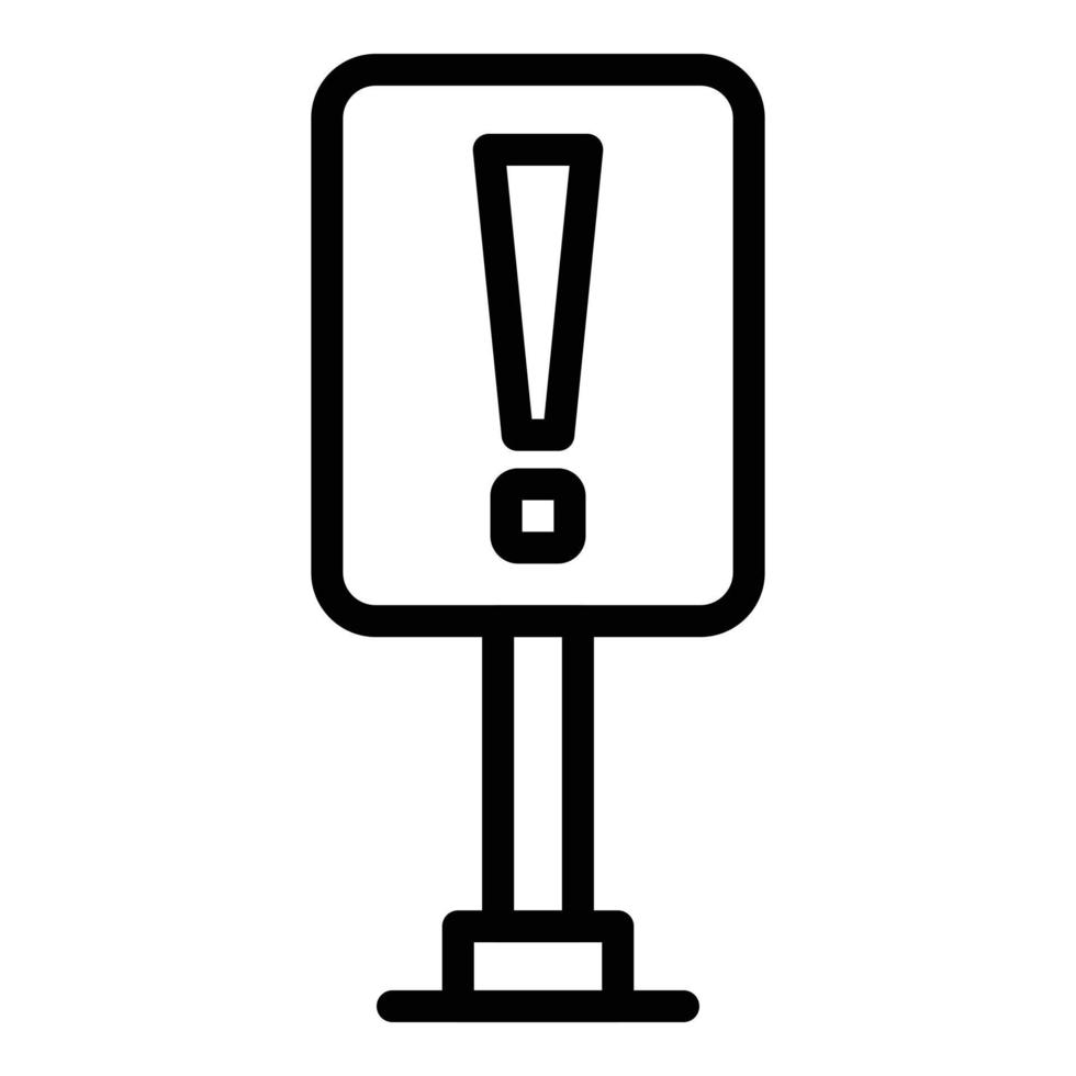 Attention agitation icon, outline style vector