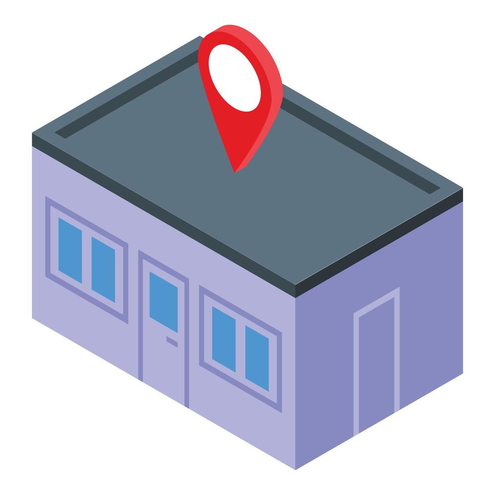 Marketing placement icon, isometric style vector