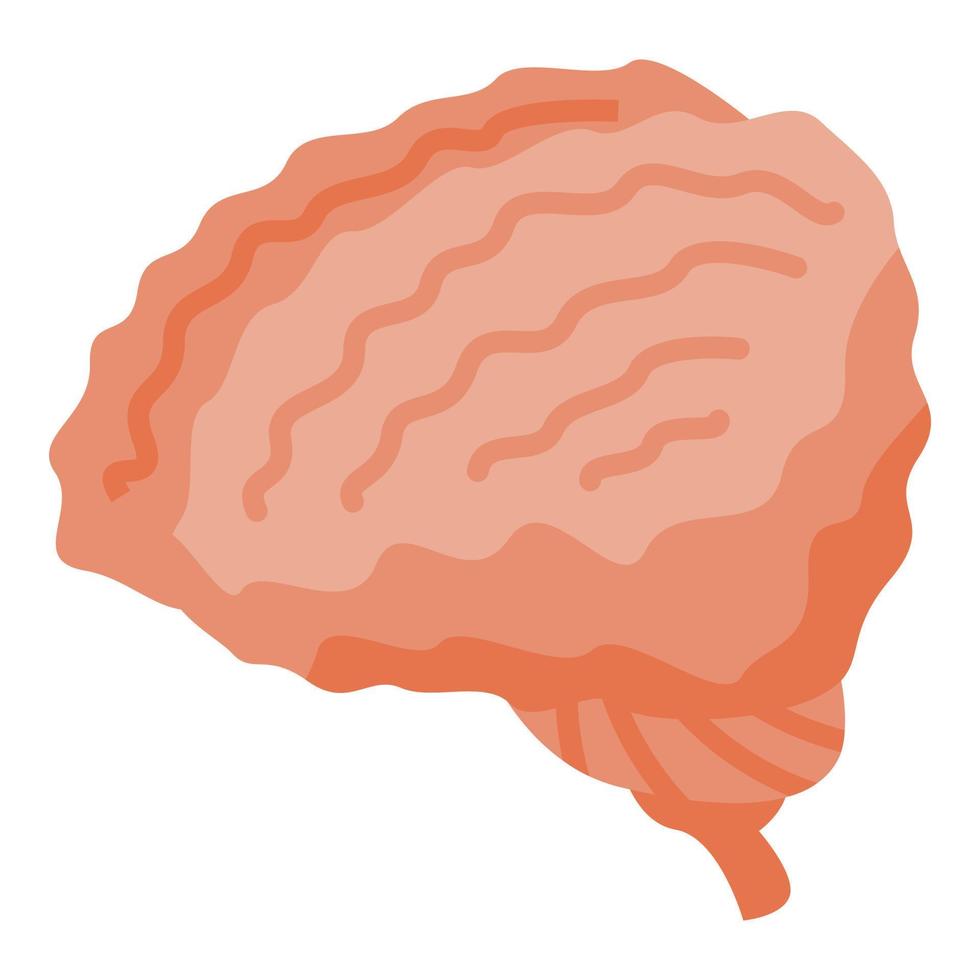 icono del cerebro humano, estilo isométrico vector
