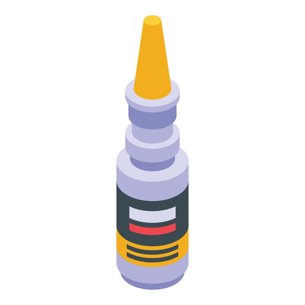 Allergy spray icon, isometric style vector