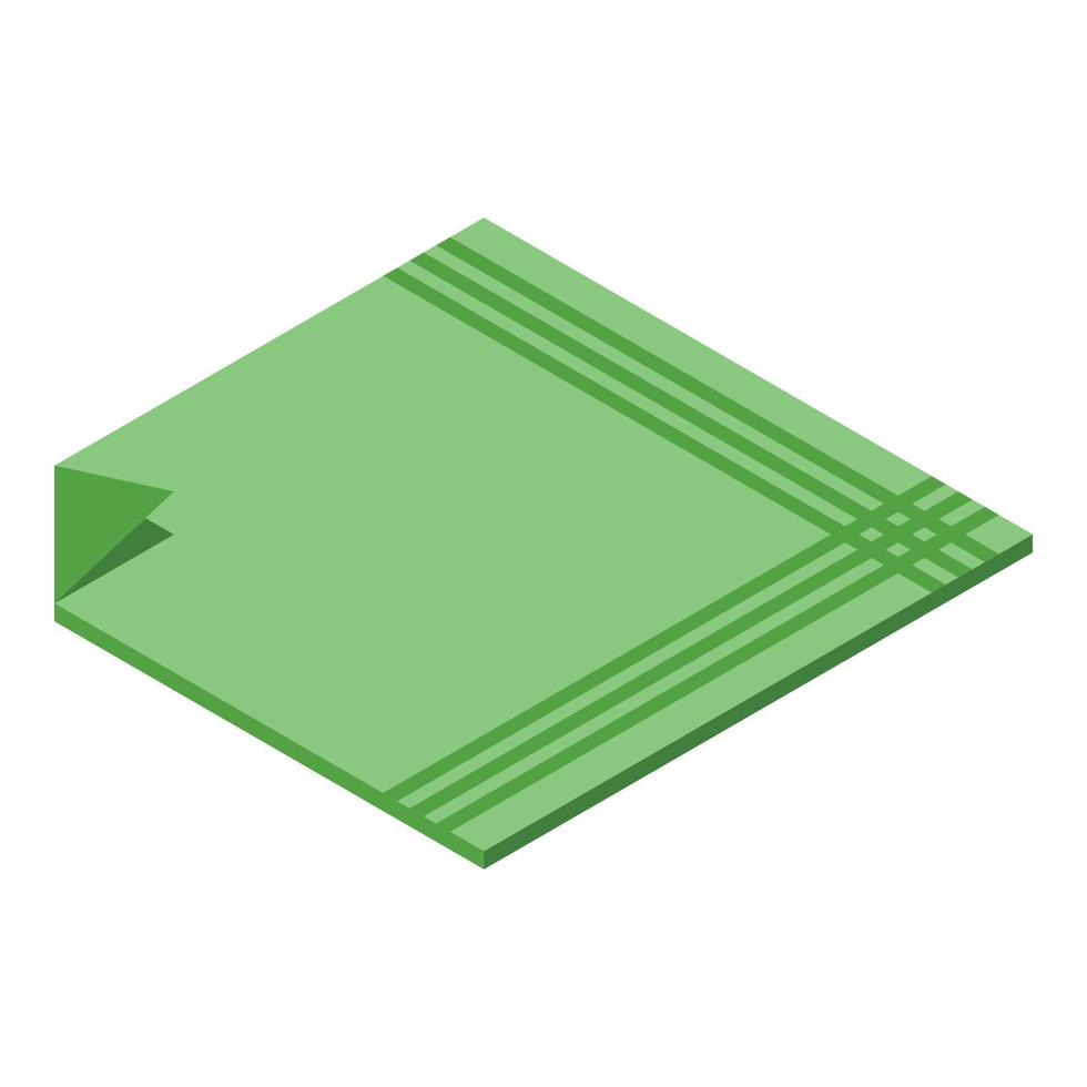 Personal handkerchief icon, isometric style vector