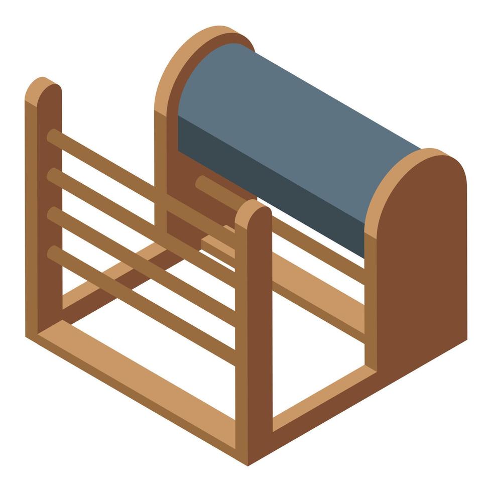 Pilates equipment icon, isometric style vector
