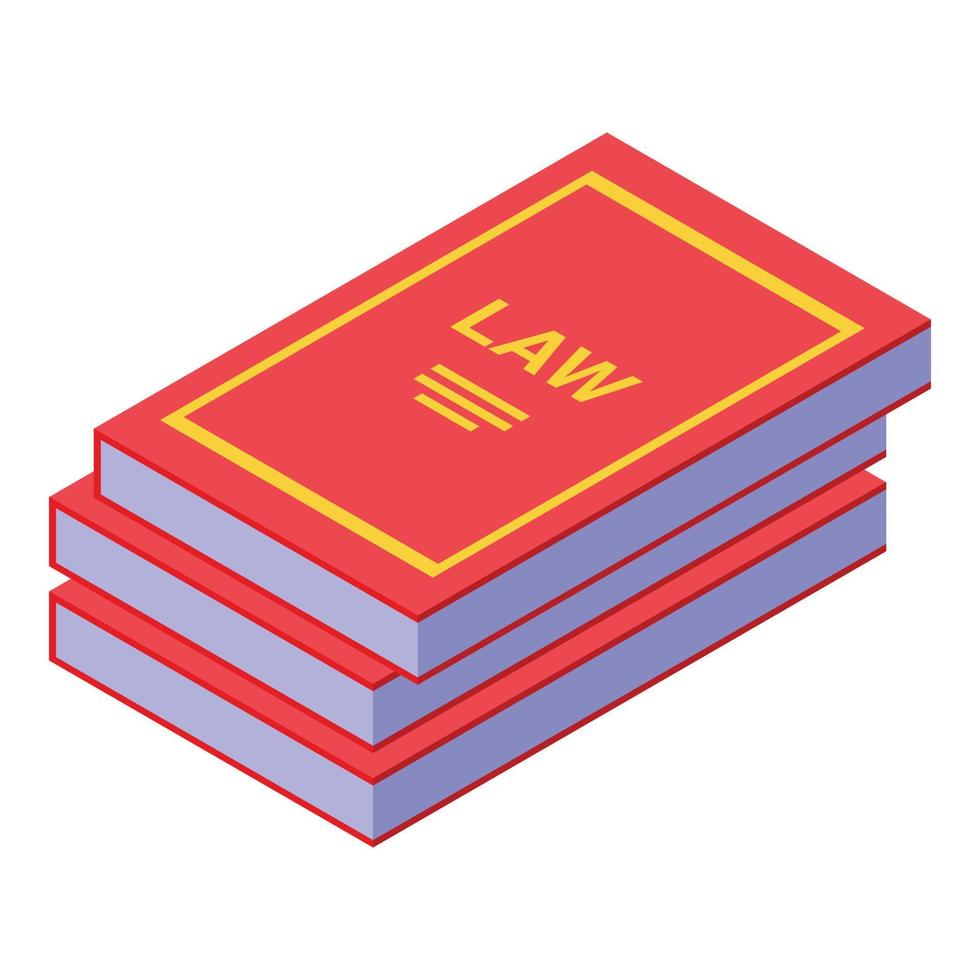 Inheritance law icon, isometric style vector