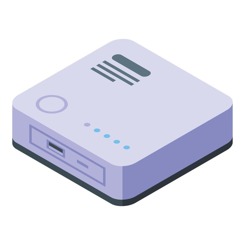 Smart home control icon, isometric style vector