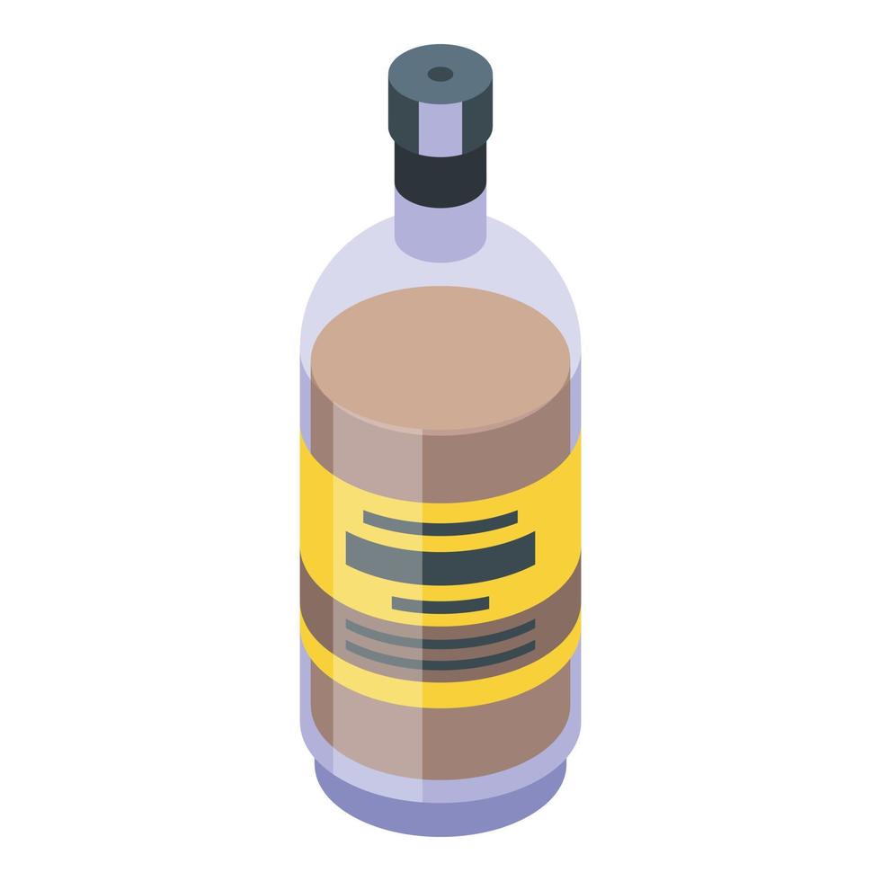 Brandy bourbon icon, isometric style vector